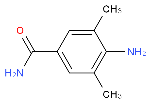 4-amino-3,5-dimethylbenzamide_分子结构_CAS_103796-44-7