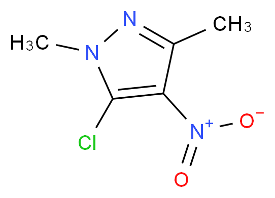 5-Chloro-1,3-dimethyl-4-nitro-1H-pyrazole_分子结构_CAS_13551-73-0)