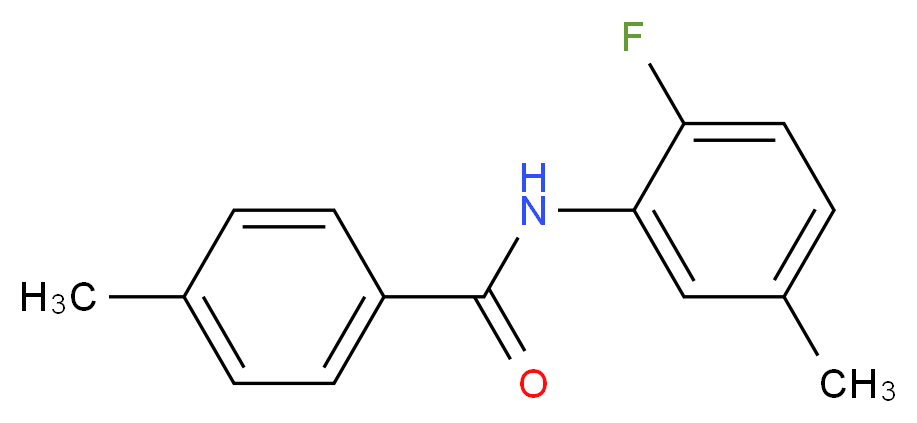 N-(2-Fluoro-5-methylphenyl)-4-methylbenzamide_分子结构_CAS_1002463-95-7)