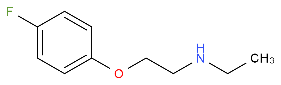 ethyl[2-(4-fluorophenoxy)ethyl]amine_分子结构_CAS_915924-17-3