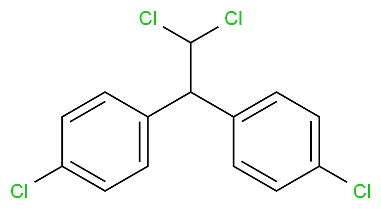 1-chloro-4-[2,2-dichloro-1-(4-chlorophenyl)ethyl]benzene_分子结构_CAS_72-54-8
