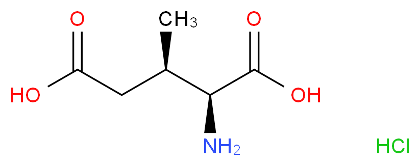 (2S,3R)-2-amino-3-methylpentanedioic acid hydrochloride_分子结构_CAS_910548-20-8