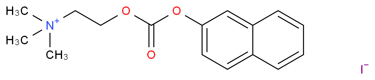 naphthalen-2-yl 2-(trimethylazaniumyl)ethyl carbonate iodide_分子结构_CAS_63175-14-4