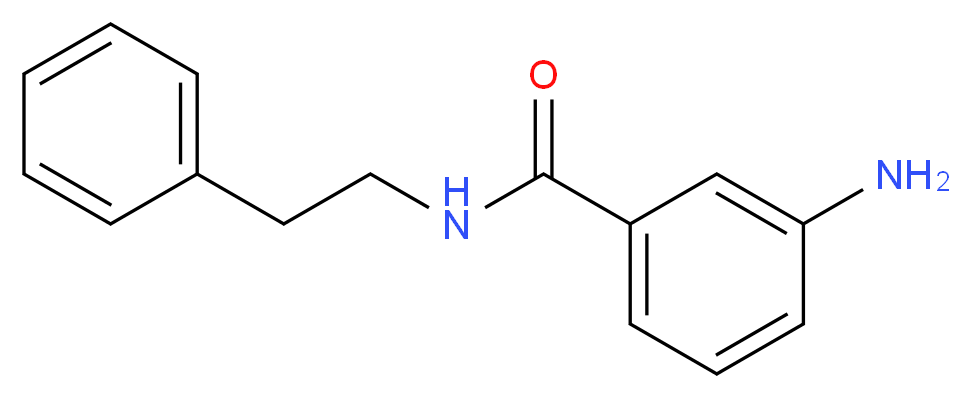 3-amino-N-(2-phenylethyl)benzamide_分子结构_CAS_81882-72-6
