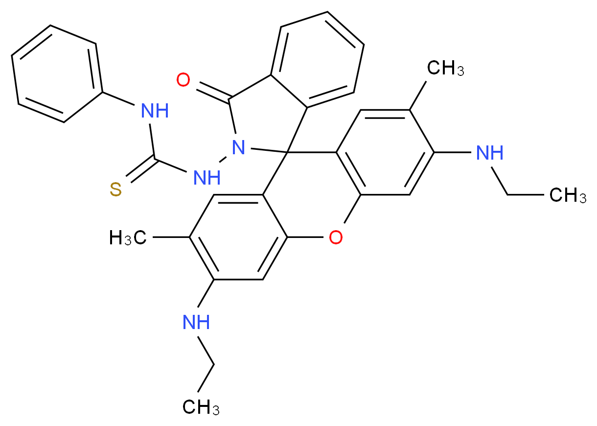 Rhodamine-6G N-Phenyl-thiosemicarbazide_分子结构_CAS_885481-03-8)