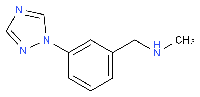 N-methyl-N-[3-(1H-1,2,4-triazol-1-yl)benzyl]amine_分子结构_CAS_879896-43-2)