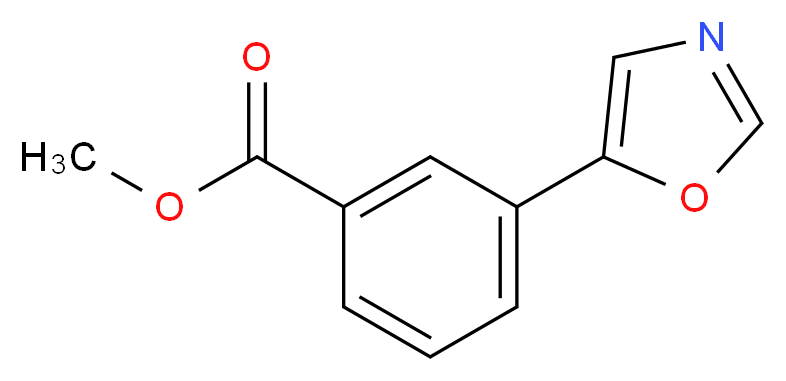 methyl 3-(1,3-oxazol-5-yl)benzoate_分子结构_CAS_850375-14-3