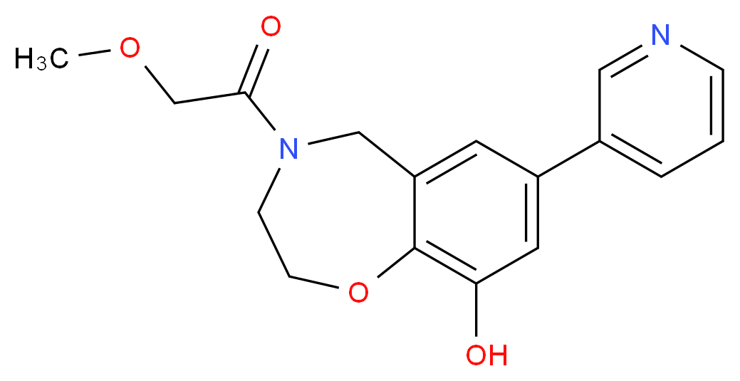 4-(methoxyacetyl)-7-pyridin-3-yl-2,3,4,5-tetrahydro-1,4-benzoxazepin-9-ol_分子结构_CAS_)