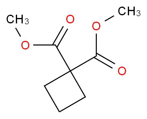 1,1-dimethyl cyclobutane-1,1-dicarboxylate_分子结构_CAS_10224-72-3