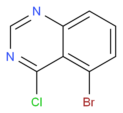 5-bromo-4-chloroquinazoline_分子结构_CAS_2148-38-1