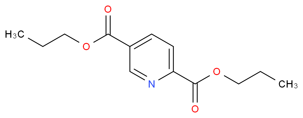 2,5-dipropyl pyridine-2,5-dicarboxylate_分子结构_CAS_136-45-8