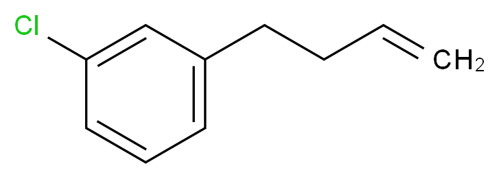 1-(but-3-en-1-yl)-3-chlorobenzene_分子结构_CAS_91426-46-9