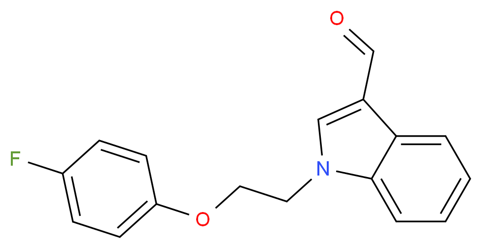 1-[2-(4-fluorophenoxy)ethyl]-1H-indole-3-carbaldehyde_分子结构_CAS_340318-78-7