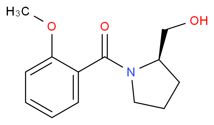 (R)-(+)-1-(2-甲氧基苯甲酰)-2-吡咯烷甲醇_分子结构_CAS_207511-15-7)