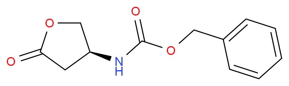 (S)-benzyl 5-oxo-tetrahydrofuran-3-ylcarbamate_分子结构_CAS_87219-29-2)