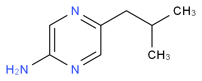 5-(2-methylpropyl)pyrazin-2-amine_分子结构_CAS_59489-76-8