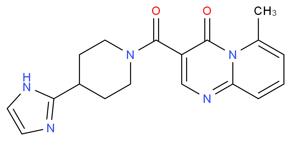 3-{[4-(1H-imidazol-2-yl)piperidin-1-yl]carbonyl}-6-methyl-4H-pyrido[1,2-a]pyrimidin-4-one_分子结构_CAS_)