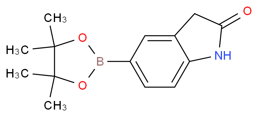 5-(tetramethyl-1,3,2-dioxaborolan-2-yl)-2,3-dihydro-1H-indol-2-one_分子结构_CAS_837392-64-0