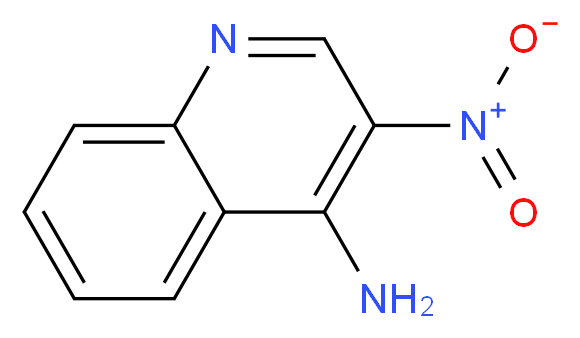 3-nitroquinolin-4-amine_分子结构_CAS_42606-33-7