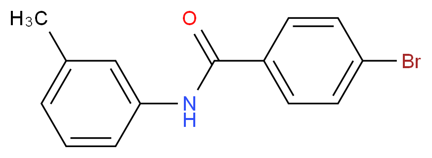4-bromo-N-(3-methylphenyl)benzamide_分子结构_CAS_81636-17-1