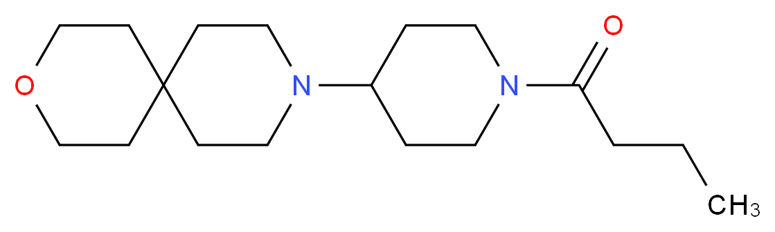 9-(1-butyrylpiperidin-4-yl)-3-oxa-9-azaspiro[5.5]undecane_分子结构_CAS_)