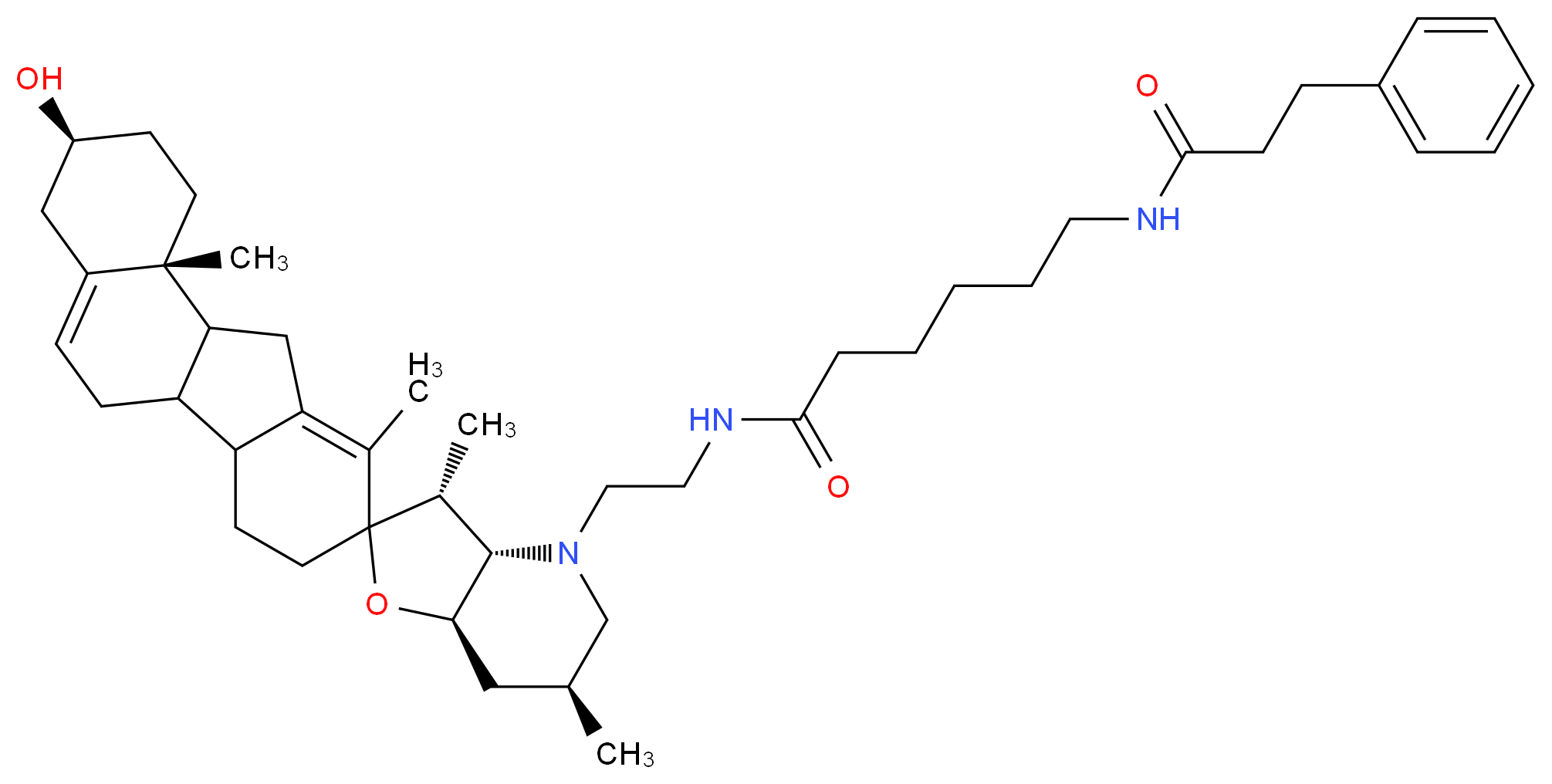 3-Hydroxy-N-aminoethyl-N'-aminocaproyldihydrocinnamoyl Cyclopamine_分子结构_CAS_)