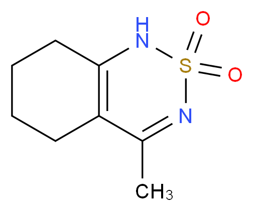 4-Methyl-5,6,7,8-tetrahydro-2lambda~6~,1,3-benzothiadiazine-2,2(1H)-dione_分子结构_CAS_3580-37-8)