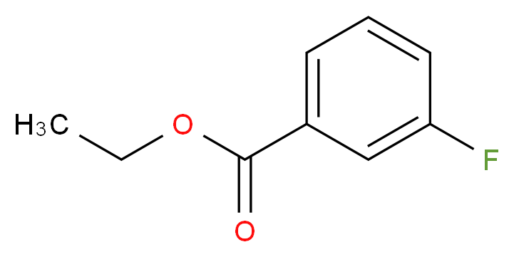 ETHYL m-FLUOROBENZOATE_分子结构_CAS_)