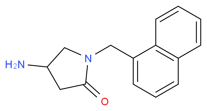 4-amino-1-(1-naphthylmethyl)pyrrolidin-2-one_分子结构_CAS_)