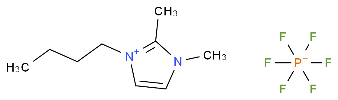 1,2-Dimethyl-3-butylimidazolium hexafluoro phosphate_分子结构_CAS_)