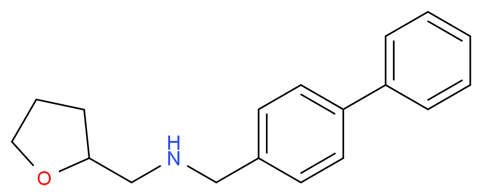 (biphenyl-4-ylmethyl)(tetrahydrofuran-2-ylmethyl)amine_分子结构_CAS_356530-39-7)