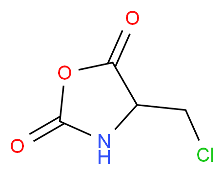 4-(Chloromethyl)-2,5-oxazolidinedione_分子结构_CAS_3981-41-7)