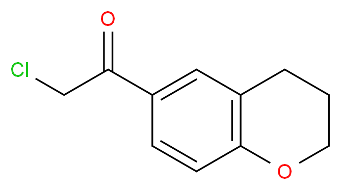 2-Chloro-1-chroman-6-yl-ethanone_分子结构_CAS_)