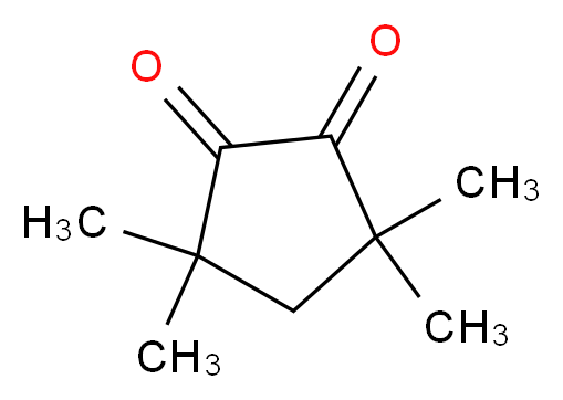 3,3,5,5-tetramethylcyclopentane-1,2-dione_分子结构_CAS_20633-06-1