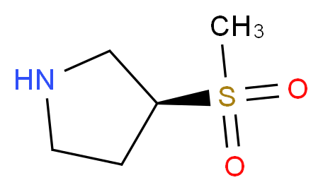 (3S)-3-methanesulfonylpyrrolidine_分子结构_CAS_290328-57-3