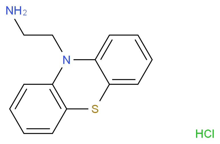 2-(10H-phenothiazin-10-yl)ethan-1-amine hydrochloride_分子结构_CAS_50971-79-4