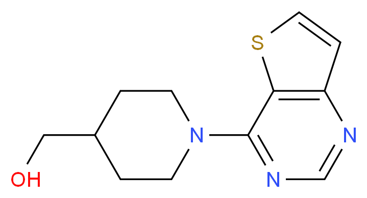 4-[4-(Hydroxymethyl)piperidin-1-yl]thieno[3,2-d]pyrimidine 97%_分子结构_CAS_910037-26-2)