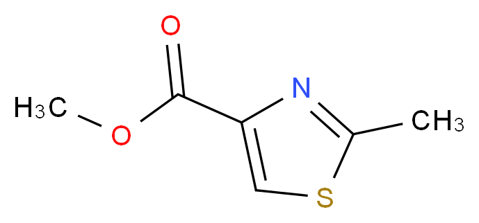 Methyl 2-methylthiazole-4-carboxylate_分子结构_CAS_6436-60-8)