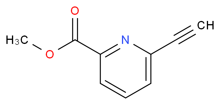 methyl 6-ethynylpyridine-2-carboxylate_分子结构_CAS_914950-66-6
