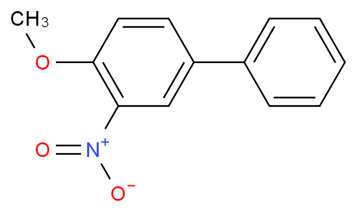 1-methoxy-2-nitro-4-phenylbenzene_分子结构_CAS_15854-73-6