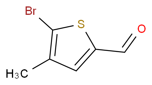 5-bromo-4-methylthiophene-2-carbaldehyde_分子结构_CAS_)