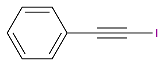 (2-iodoethynyl)benzene_分子结构_CAS_932-88-7