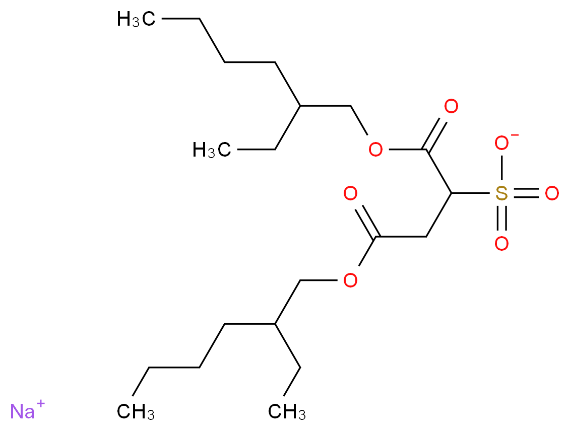 Dioctyl sodium sulfosuccinate_分子结构_CAS_577-11-7)