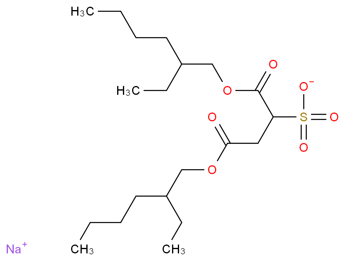 DIOCTYL SULFOSUCCINATE SODIUM SALT_分子结构_CAS_577-11-7)