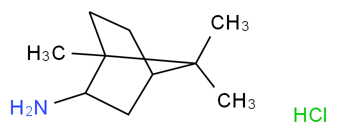 1,7,7-trimethylbicyclo[2.2.1]heptan-2-amine hydrochloride_分子结构_CAS_32768-19-7