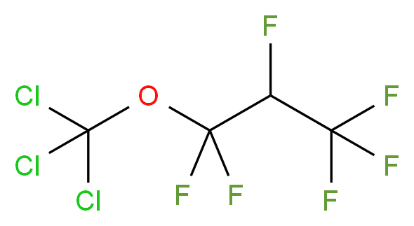 1,1,2,3,3,3-Hexafluoropropyl trichloromethyl ether_分子结构_CAS_)
