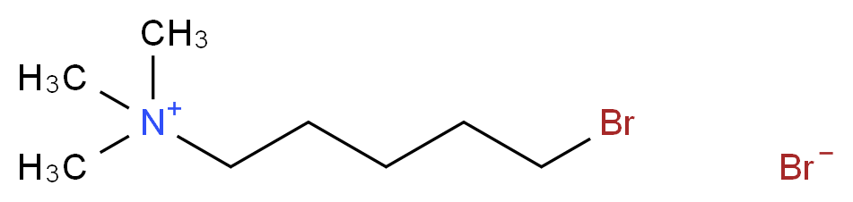 (5-bromopentyl)trimethylazanium bromide_分子结构_CAS_15008-33-0