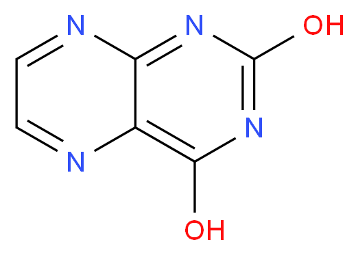 pteridine-2,4-diol_分子结构_CAS_487-21-8