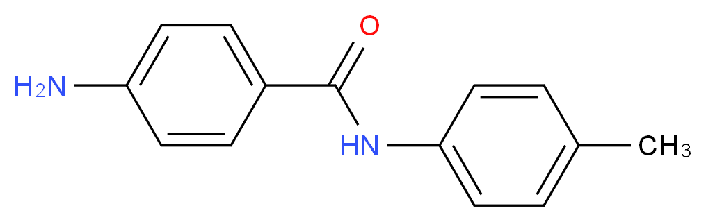4-Amino-N-(4-methylphenyl)benzamide_分子结构_CAS_955-96-4)