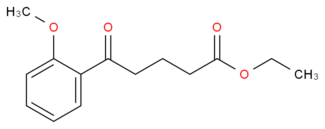 ethyl 5-(2-methoxyphenyl)-5-oxopentanoate_分子结构_CAS_124524-69-2